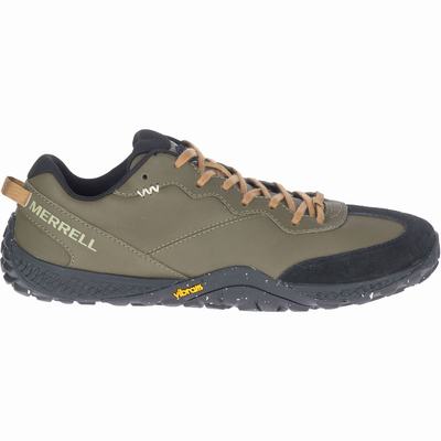 Merrell Trail Glove 6 Leather Trailskor Herr Olivgröna (SE705246)